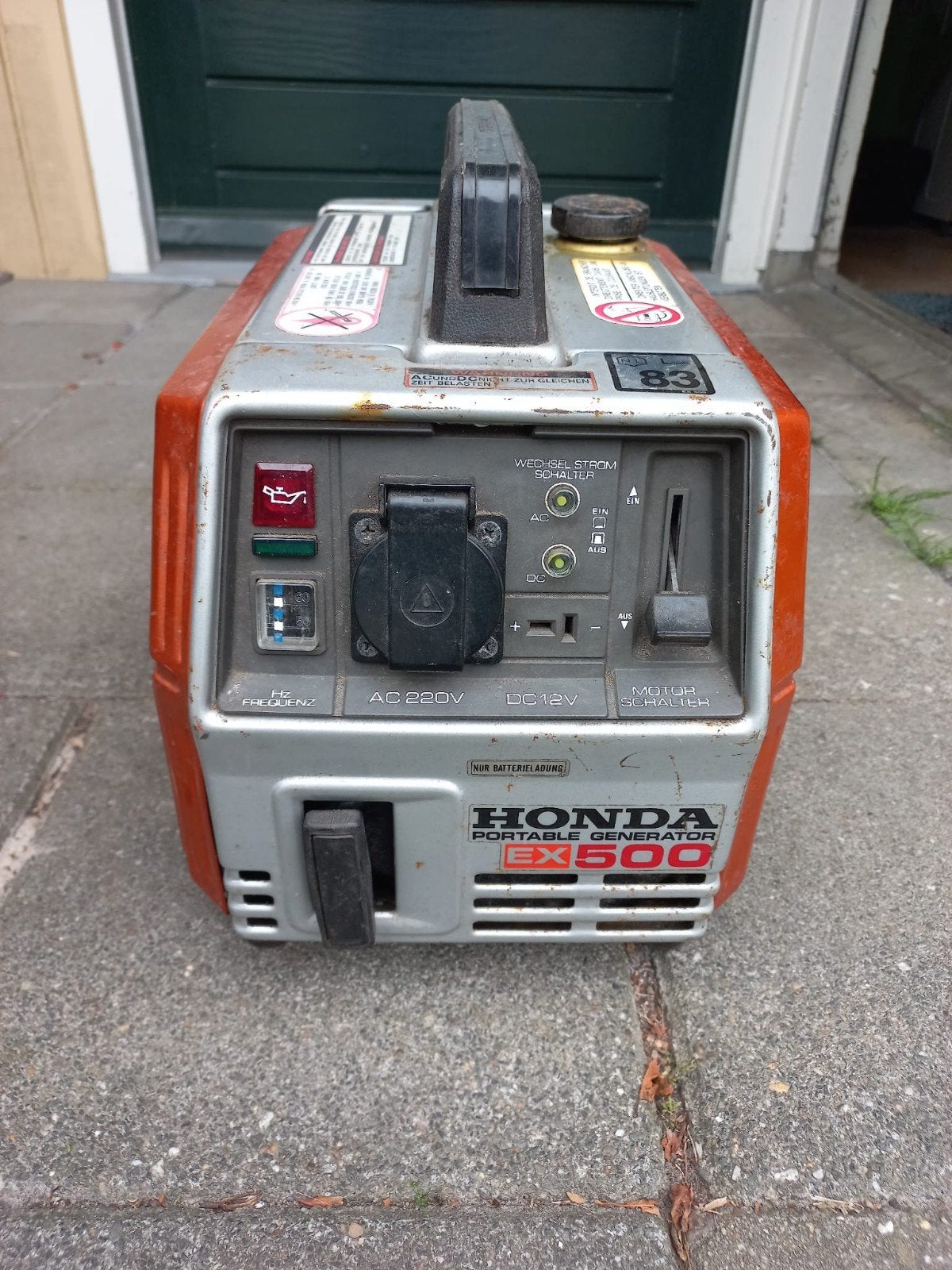 generator, Ophalen, Minder dan 150 ampère, Elektroden