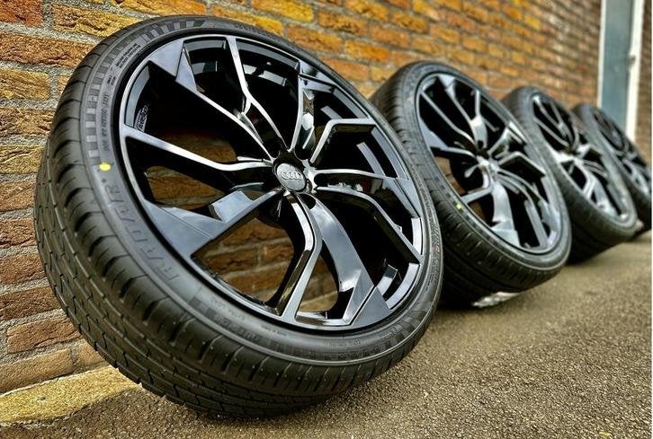 Audi VW R8 style A6 A7 Q3 velgen 21 inch met zomerbanden, Auto-onderdelen, Niet ingevuld, 18 inch, Banden en Velgen, Niet ingevuld