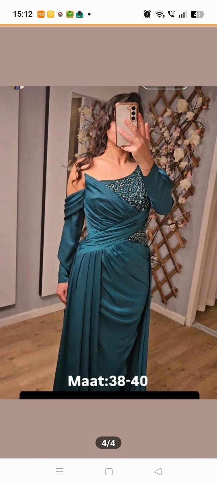 Elegante avondjurk Royal Collection, maat 38/40, Kleding | Dames, Nieuw, Ophalen, Maat 38/40 (M), Onder de knie