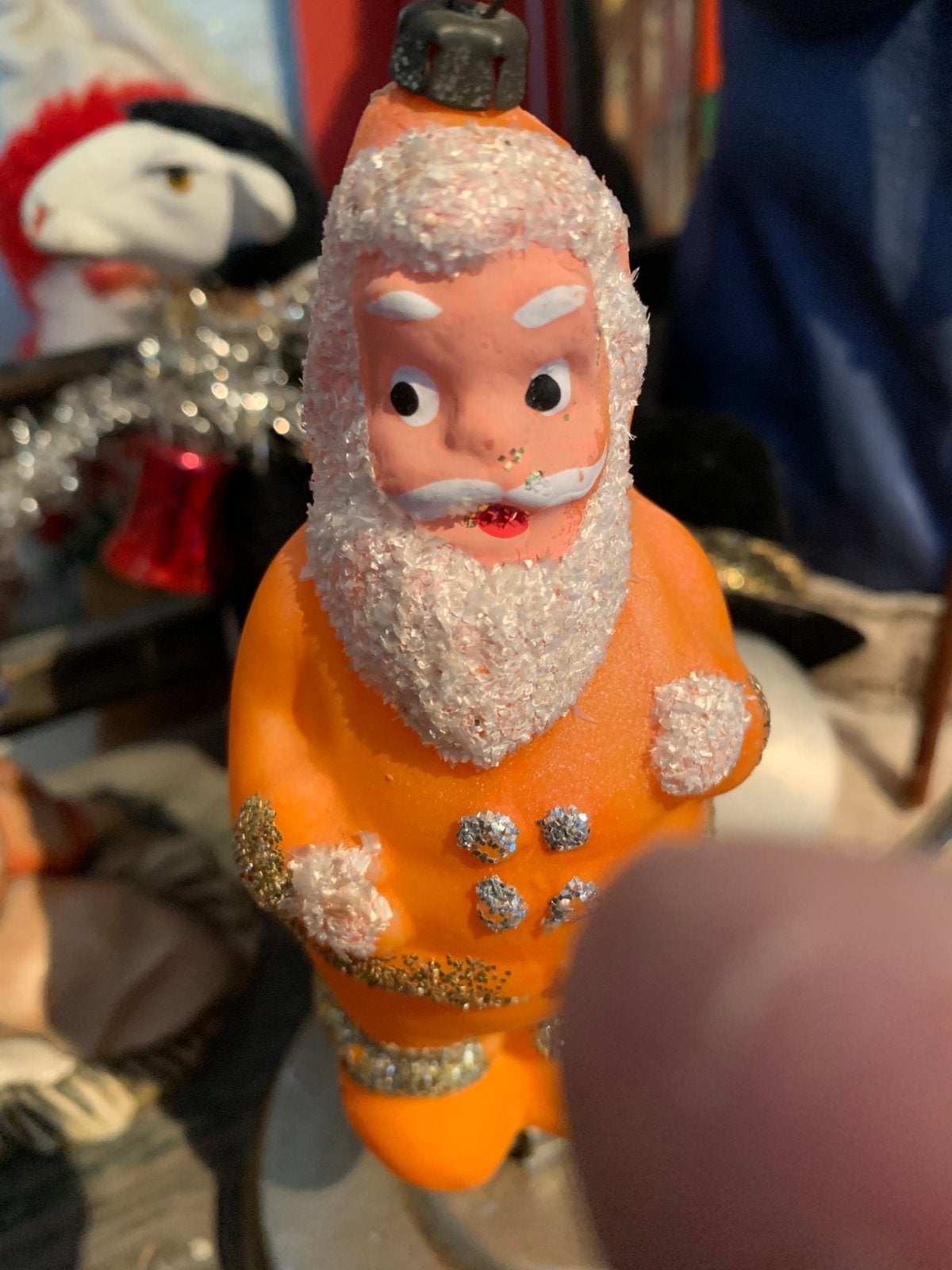 Kerst handbeschilderd gezicht kerstman, T, Ophalen of Verzenden, Zo goed als nieuw, N