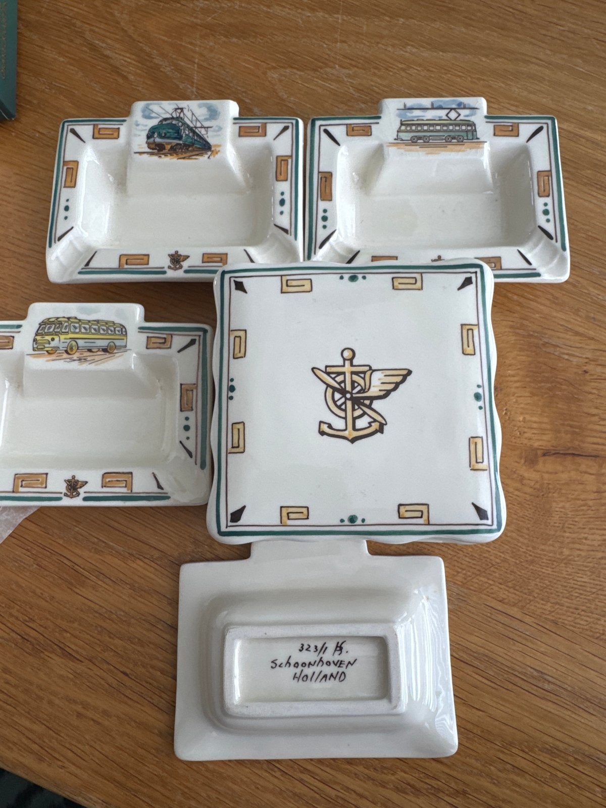 Vintage Schoonhoven Holland asbakken set, Ophalen of Verzenden