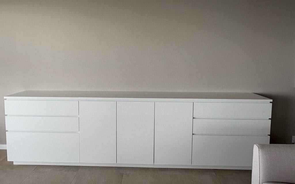 Interlübke Cube dressoir wit (350 cm) ** PERFECTE STAAT! **, Ophalen, Met lade(s), Zo goed als nieuw, 200 cm of meer