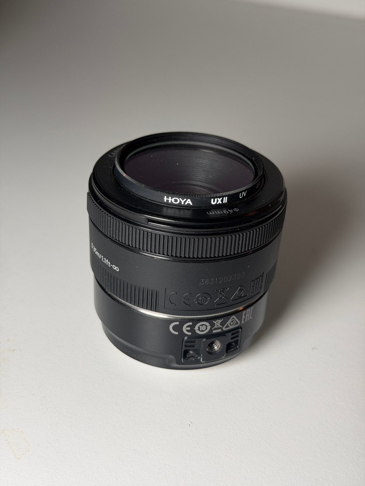Canon EF 50mm f/1.8 STM Lens + Canon Mount Adapter EF-EOS M, Audio, Tv en Foto, Fotografie | Lenzen en Objectieven, Ophalen, Gebruikt