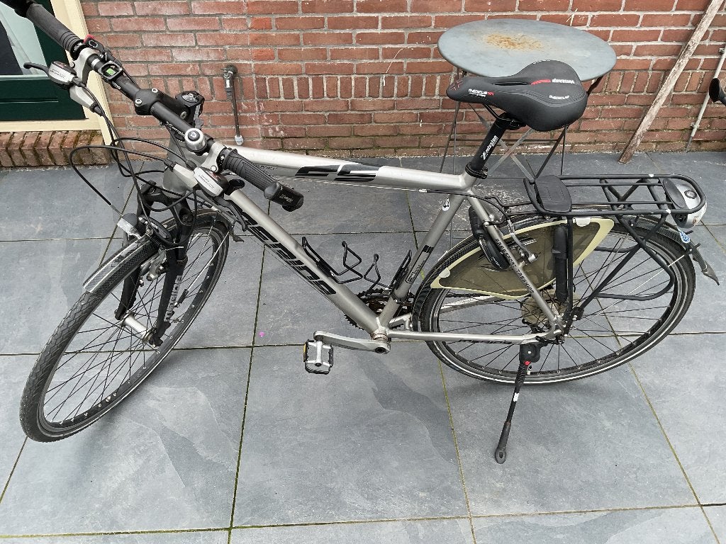 heren fiets, Gebruikt, Velgrem, Versnellingen, 57 tot 61 cm