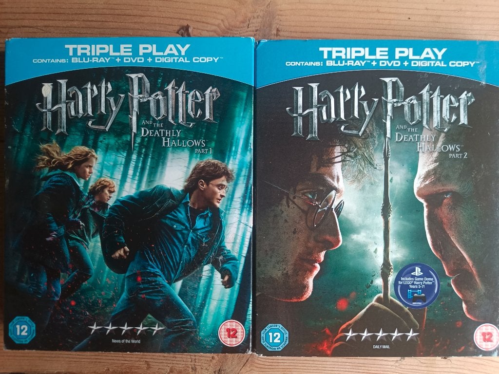BLU-RAY Harry Potter en de Relieken van de Dood 1 , 2 DELUXE, Cd's en Dvd's, Verzenden, Film, Science Fiction en Fantasy, Zo goed als nieuw