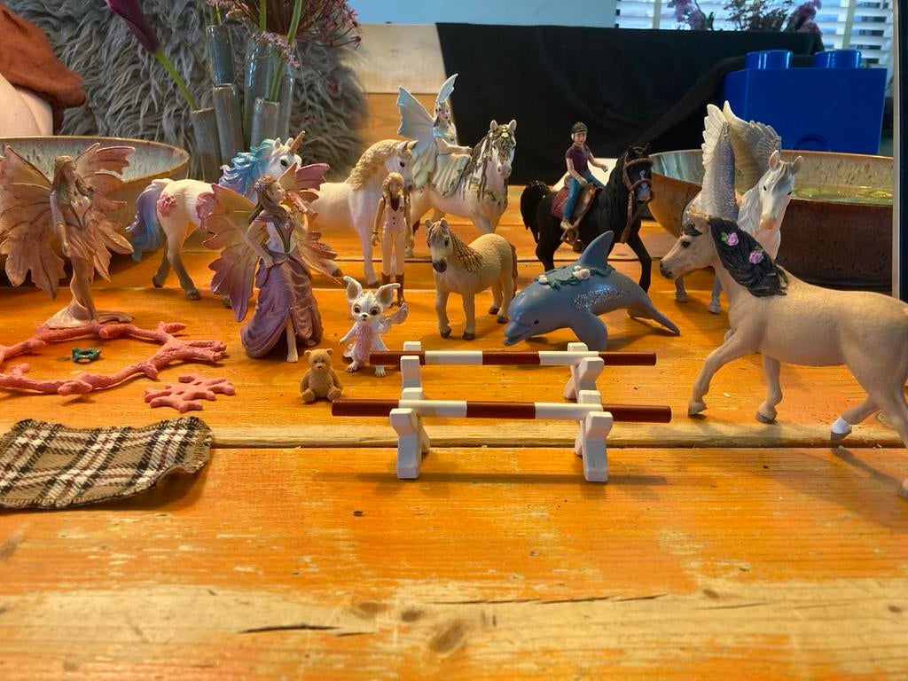 Grote Schleich collectie: paarden, elfen, dieren en meer, Ophalen of Verzenden, Gebruikt