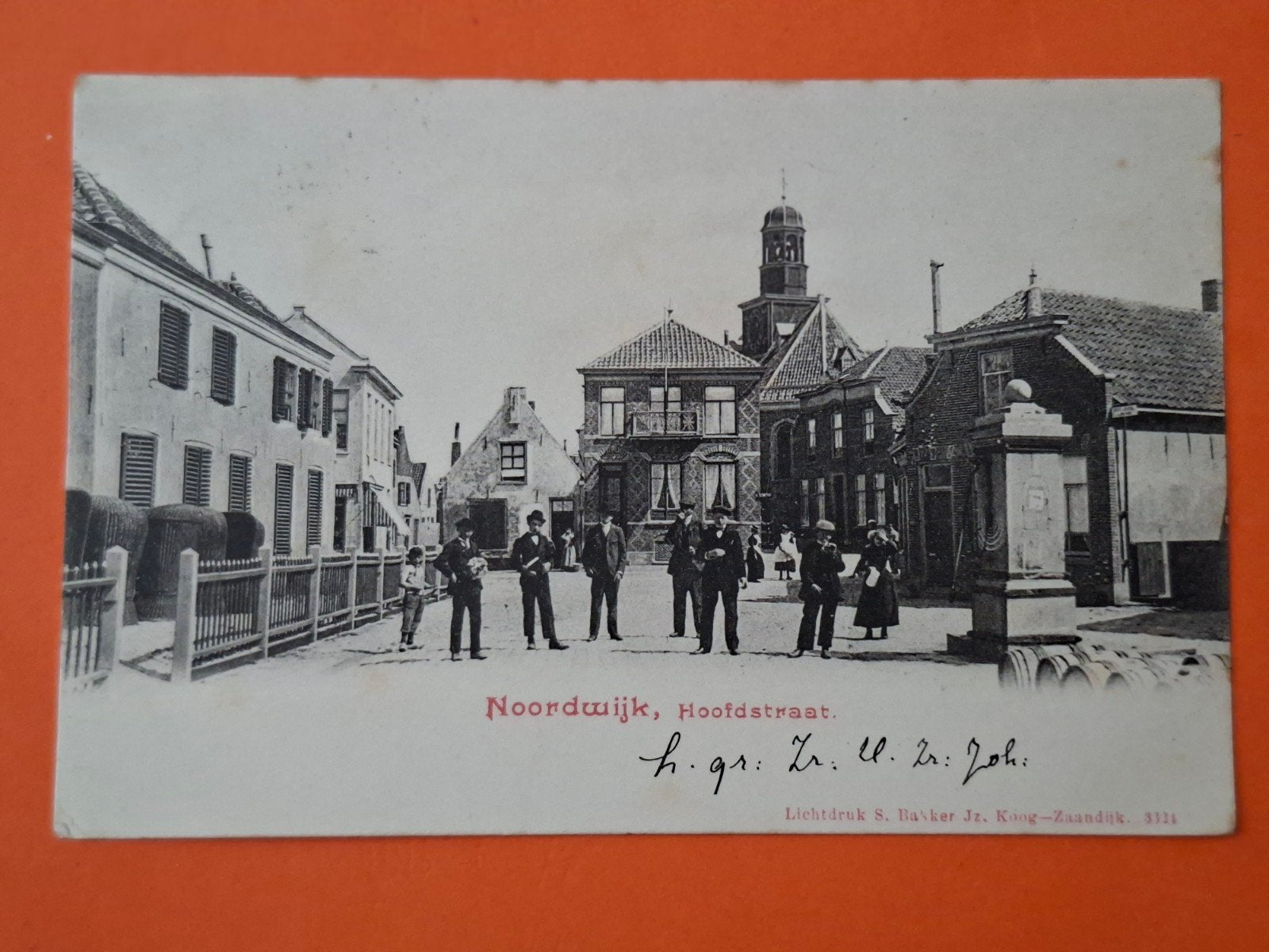 Noordwijk met volk. WP47 Topkaart!!, Ophalen of Verzenden, Voor 1920, Zuid-Holland