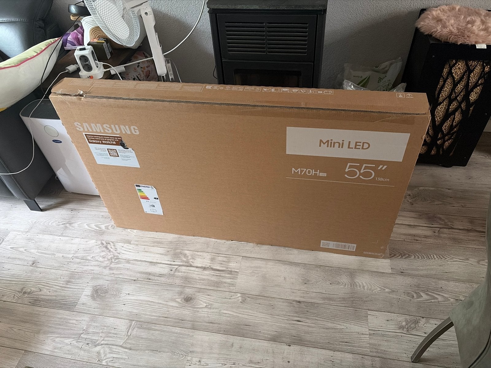 Samsung Mini LED 55 inch M70H Smart TV, Ophalen, LED, Nieuw, 100 Hz