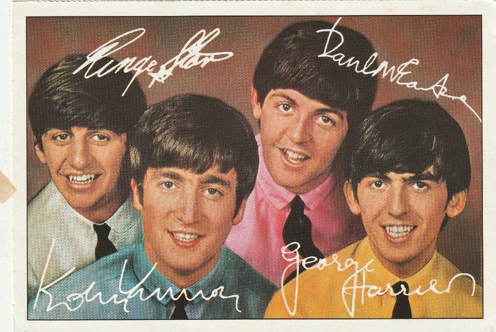 Kaart The Beatles - BRAVO-Autogrammkarte, Verzenden, Gebruikt, Foto of Kaart