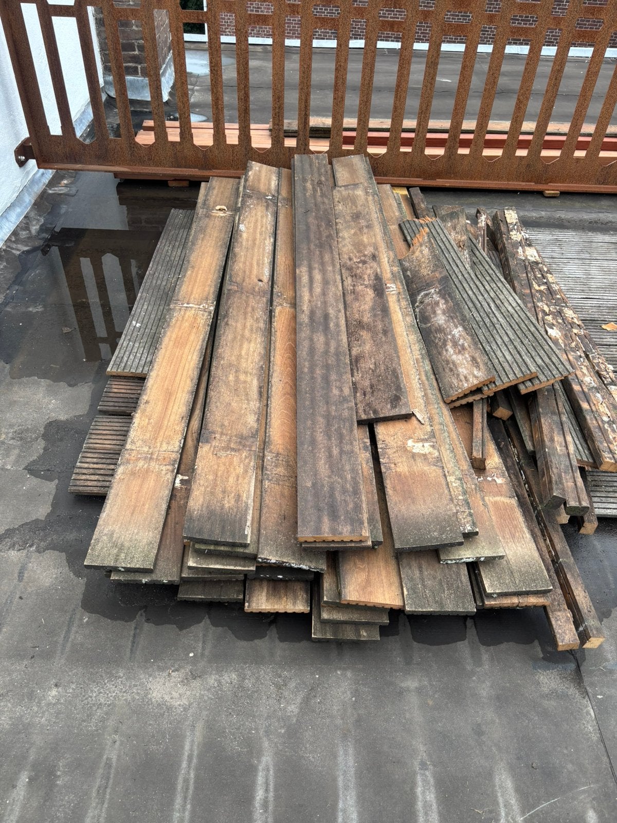 Vlonderplanken hard hout, Ophalen, Planken, Zo goed als nieuw, Hardhout