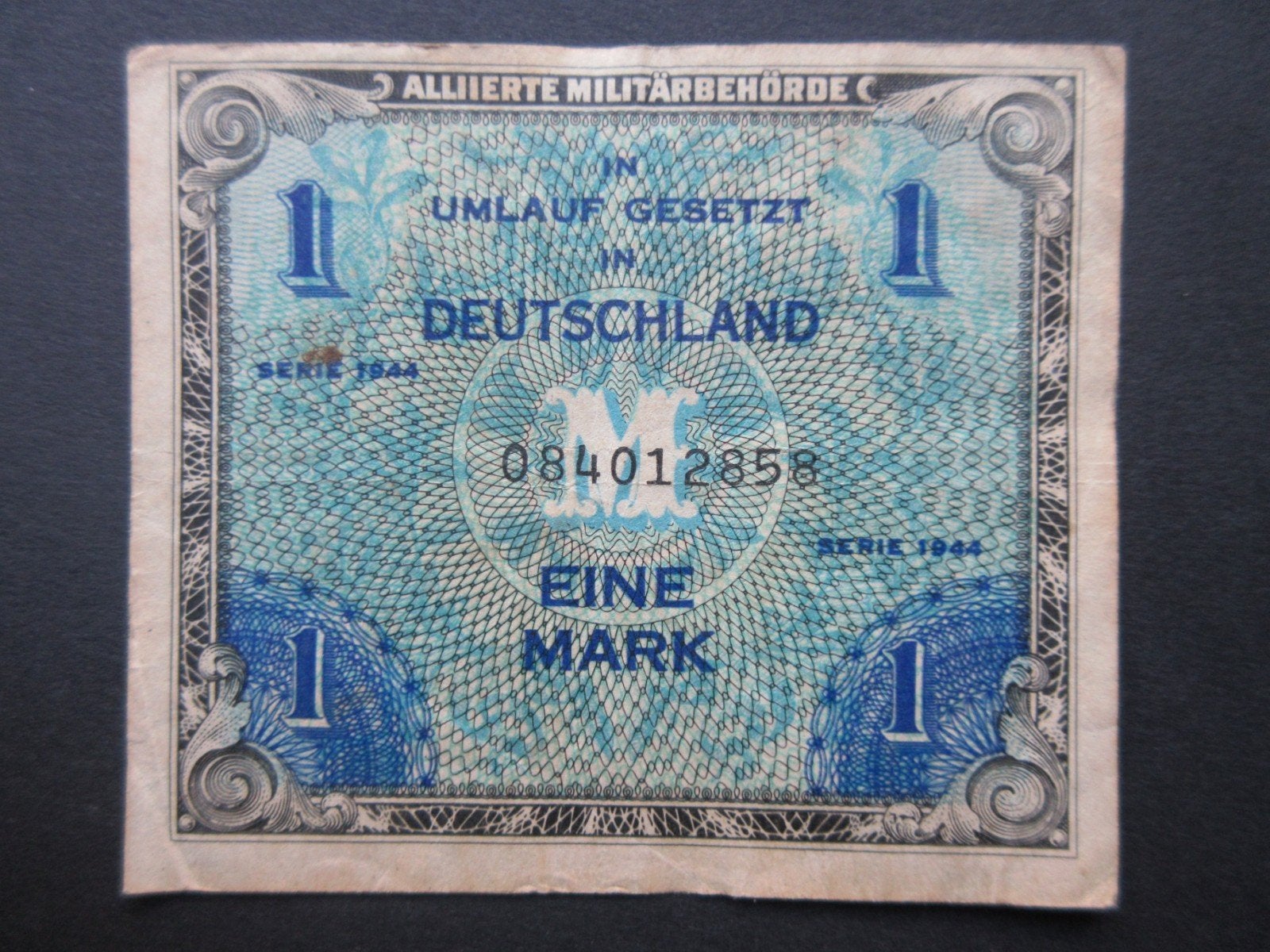 1 Mark 1944 Duitsland AMC p-192a (01) WW2, Verzenden, Duitsland, Los biljet