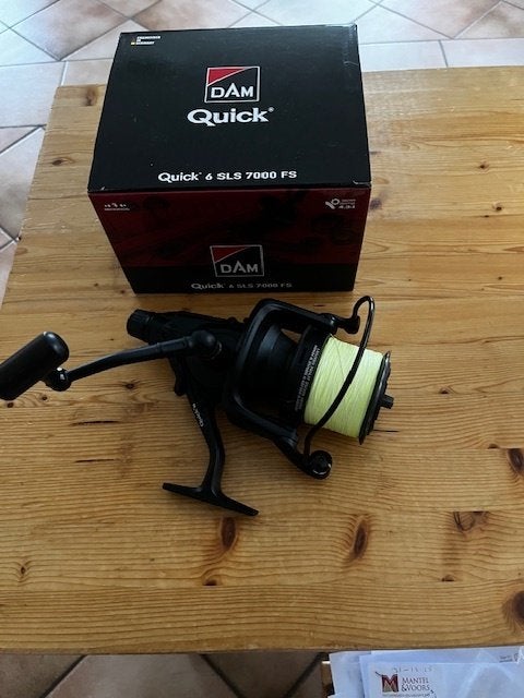 Vismolen Dam Quick 6 SLS 7000 FS Baitrunner, Ophalen, Nieuw, Molen