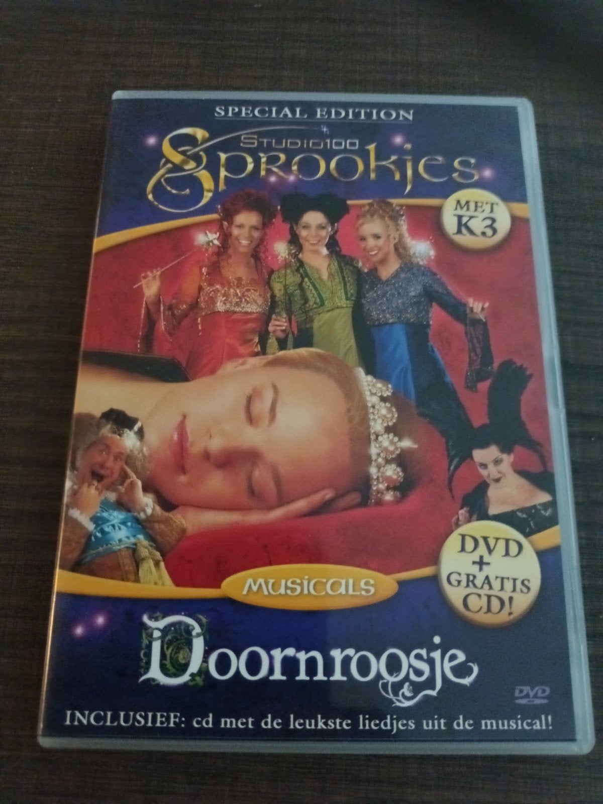 dvd + cd k3 musical Doornroosje, Alle leeftijden, Ophalen of Verzenden, Zo goed als nieuw
