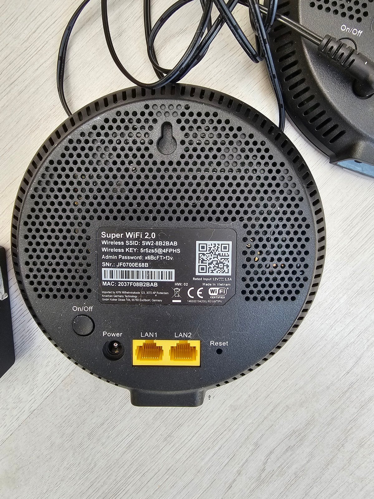 KPN Super Wifi 2.0 Set - Optimaal Bereik Thuis, Ophalen of Verzenden, Zo goed als nieuw, KPN