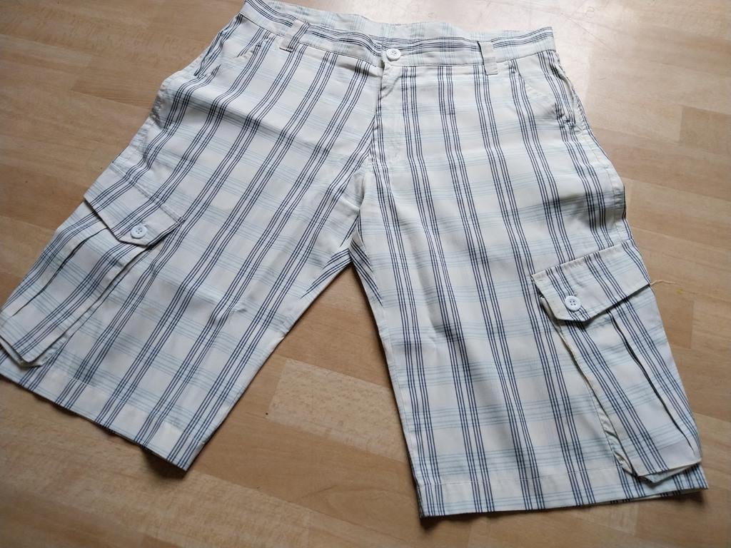 BERMUDA NIEUW, Kort, Blauw, Maat 46/48 (XL) of groter, Nieuw
