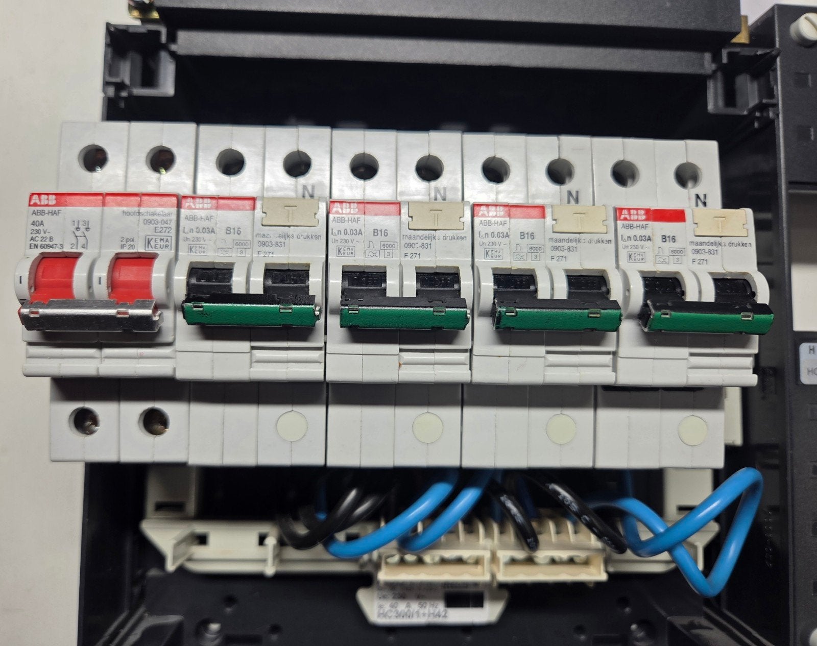 ABB 1 fase groepenkast, Ophalen of Verzenden, Gebruikt, ABB, Groepenkast