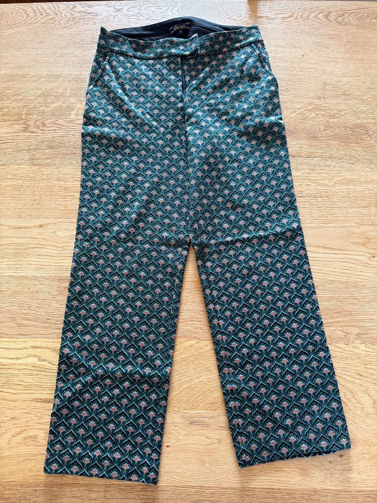 King Louie Broek met Patroon - Maat M, Kleding | Dames, Broeken en Pantalons, Ophalen of Verzenden, Zo goed als nieuw, Maat 38/40 (M)