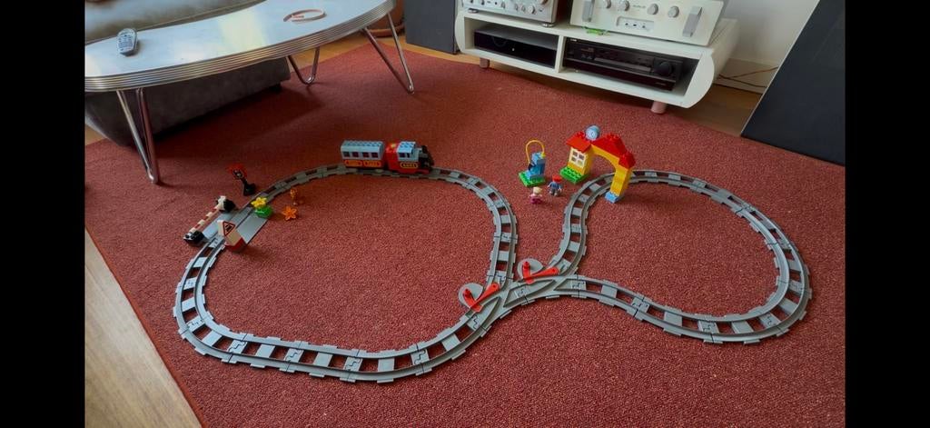 Duplo electrische trein 10507 met uitbreidingset, Kinderen en Baby's, Ophalen of Verzenden, Zo goed als nieuw, Duplo