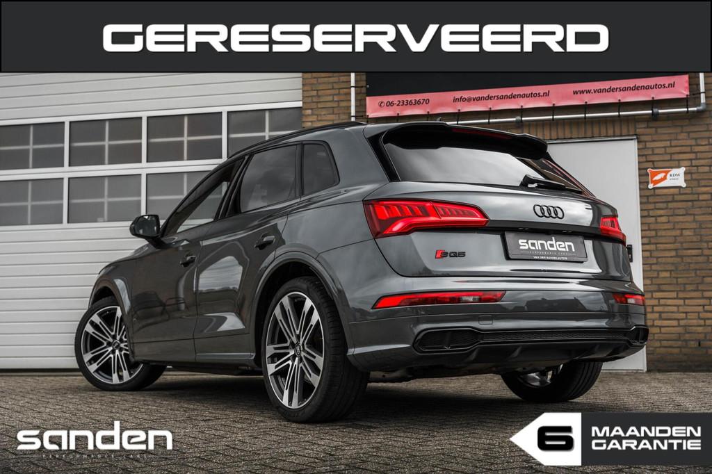 Audi SQ5 3.0 TFSI Quattro|37dkm|Pano|Stoelvent.|B&O|Luchtv., Automaat, Zwart, 2995 cc, Leder
