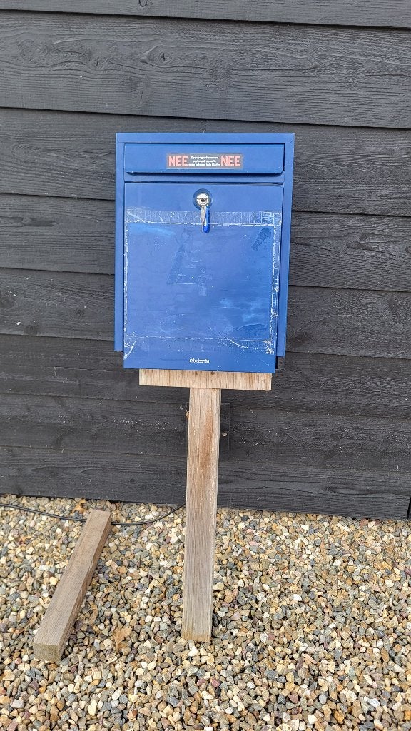 (bouw) brievenbus, Tuin en Terras, Brievenbussen, Ophalen, Gebruikt, Aluminium, Wandbrievenbus