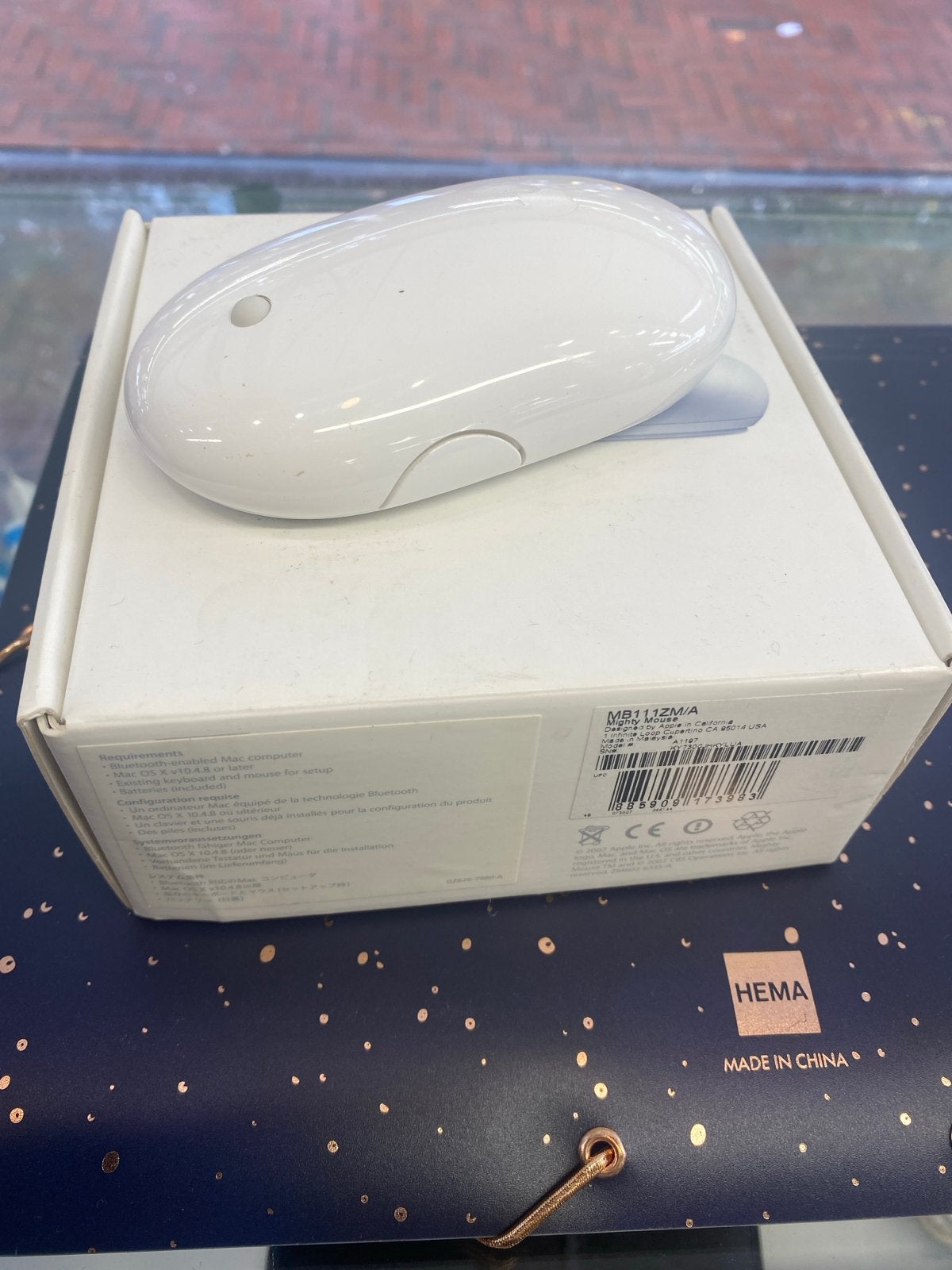 Apple Mighty Mouse MB111ZM/A Draadloos - Zo goed als nieuw, Computers en Software, Ophalen of Verzenden, Zo goed als nieuw, Draadloos