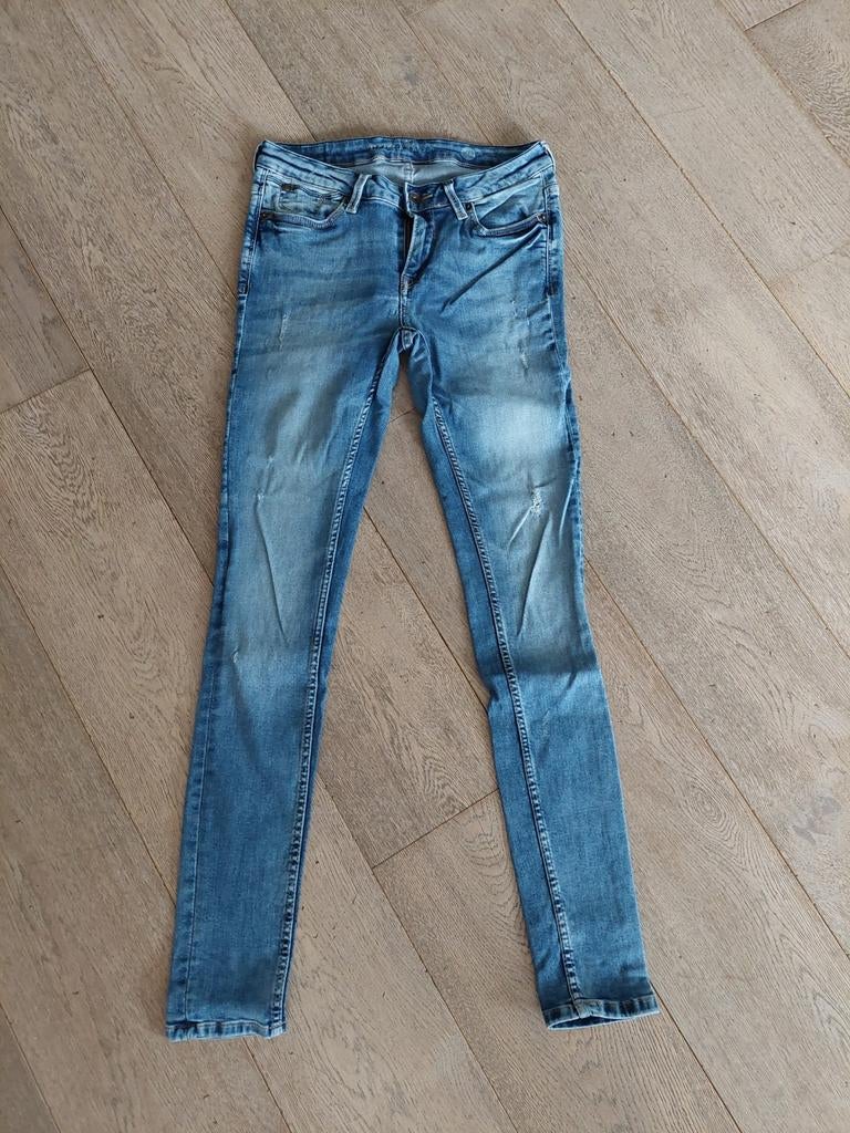 Garcia jeans maat W28/L32 - Mid Waist Super Slim Leg, Blauw, Ophalen of Verzenden, W28 - W29 (confectie 36), Gedragen