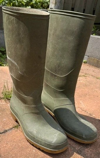 hevea rubberlaarzen  groen maat 42, Dunlop, Hevea, Gebruikt, Verzenden, Dames