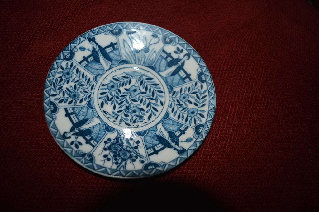 Chinees schoteltje, Chinoiserie stijl, 13cm doorsnee, Antiek en Kunst, Antiek | Servies los, Ophalen of Verzenden