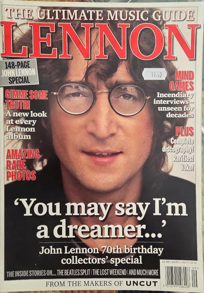 UNCUT 2012 John Lennon Ultimate Music Guide, Boeken, Tijdschriften en Kranten, Ophalen of Verzenden, Zo goed als nieuw, Muziek, Film of Tv