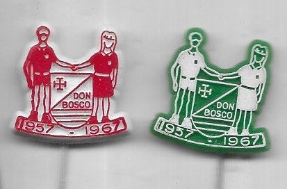2 SPELDEN UIT 1967 DON BOSCO 1 SERIE, Ophalen of Verzenden, Gebruikt, Sport, Speldje of Pin