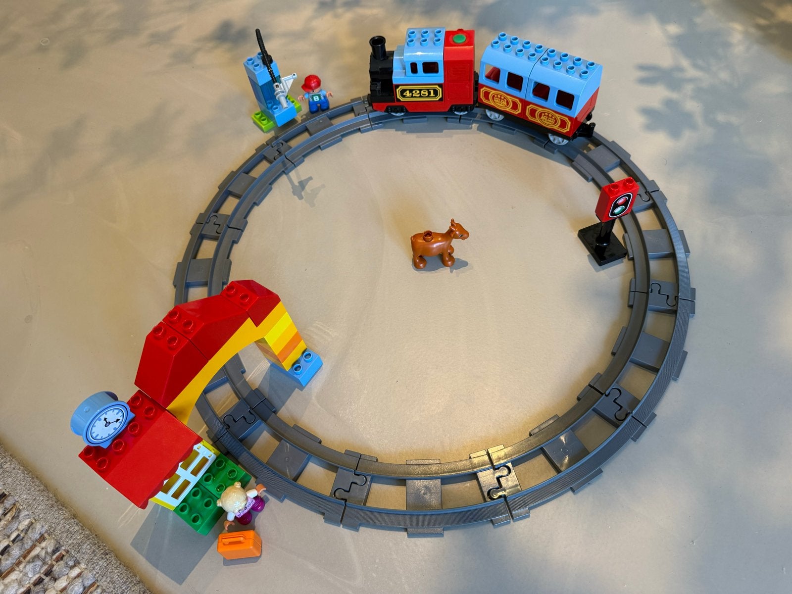 DUPLO Stoomtrein 10507 - Complete set in goede staat, Ophalen of Verzenden, Zo goed als nieuw, Compleet, Duplo