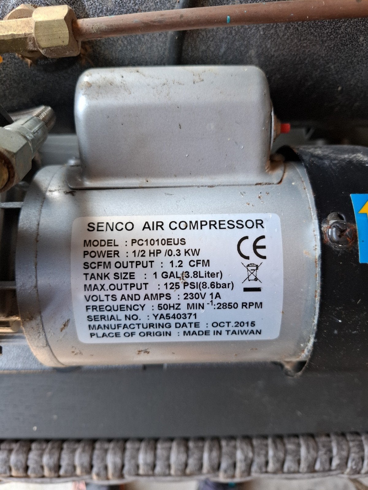 Senco PC1010EUS Stille Compressor Zeer nette staat, Ophalen, Zo goed als nieuw
