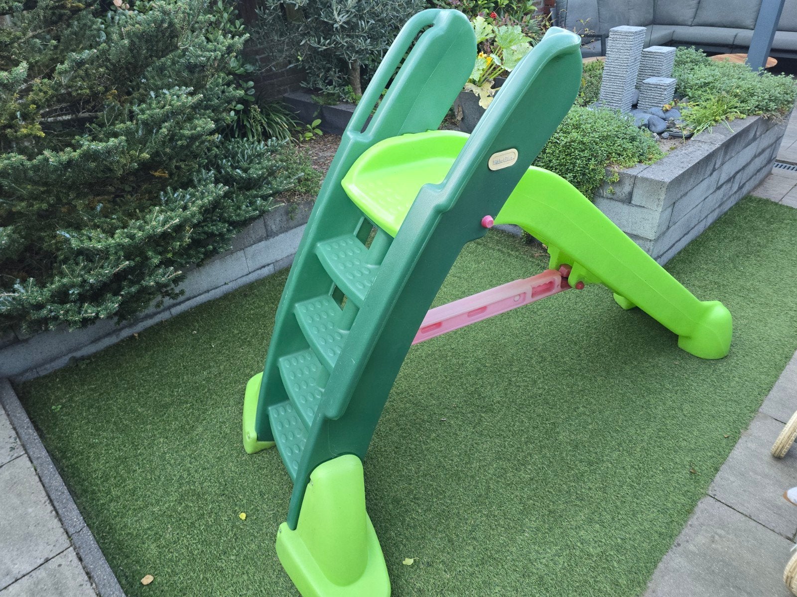 Little Tikes Groene Inklapbare Glijbaan, Ophalen, Gebruikt, Glijbaan