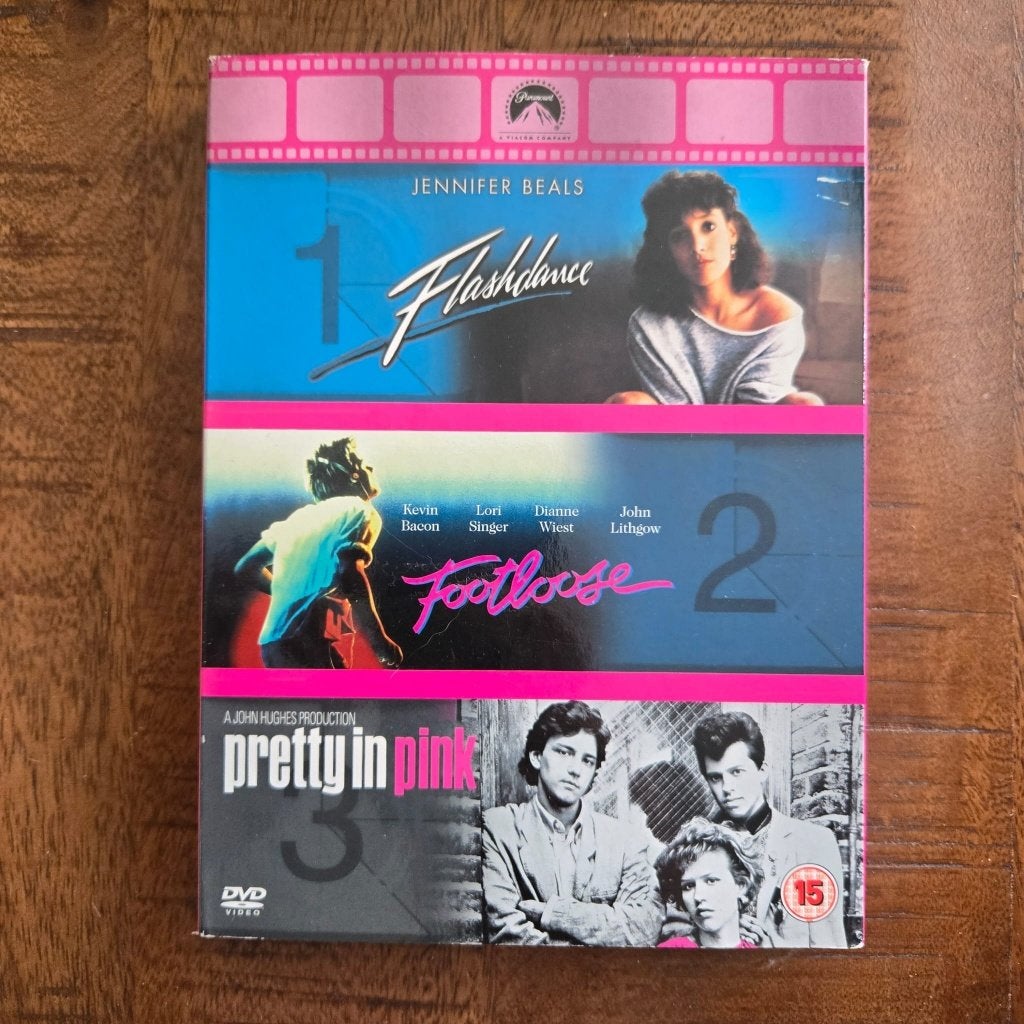 Flashdance, Footloose, Pretty in Pink, Gebruikt, Alle leeftijden, Drama, Ophalen of Verzenden
