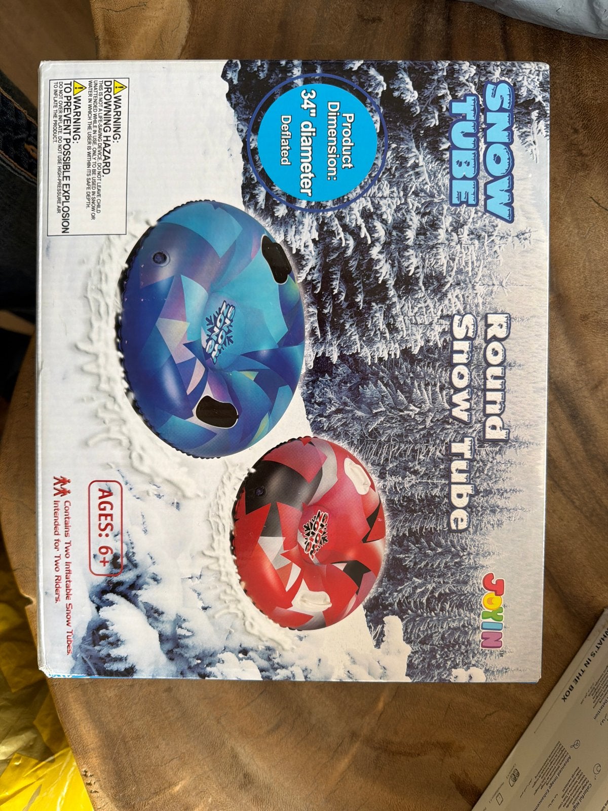 JOYIN Opblaasbare Sneeuwbanden Set (2 stuks), Ophalen of Verzenden, Nieuw, Kunststof