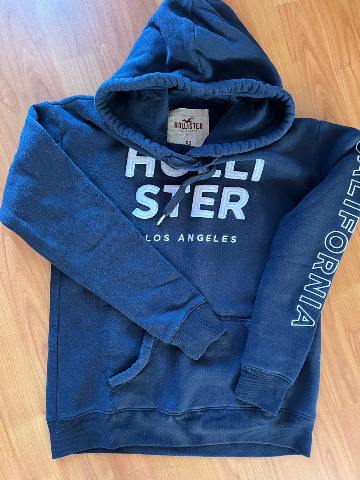 Hoody Hollister XS, Ophalen of Verzenden, Zo goed als nieuw, Maat 34 (XS) of kleiner, Blauw