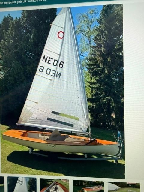 O-jol zeilboot, Zwaard, Polyester, Ophalen of Verzenden, Zo goed als nieuw