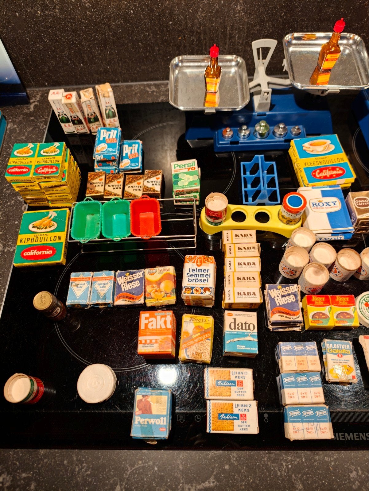 Vintage miniatuur keukenartikelen jaren '60 - Compleet set, Verzenden, Gebruikt, Jongen of Meisje