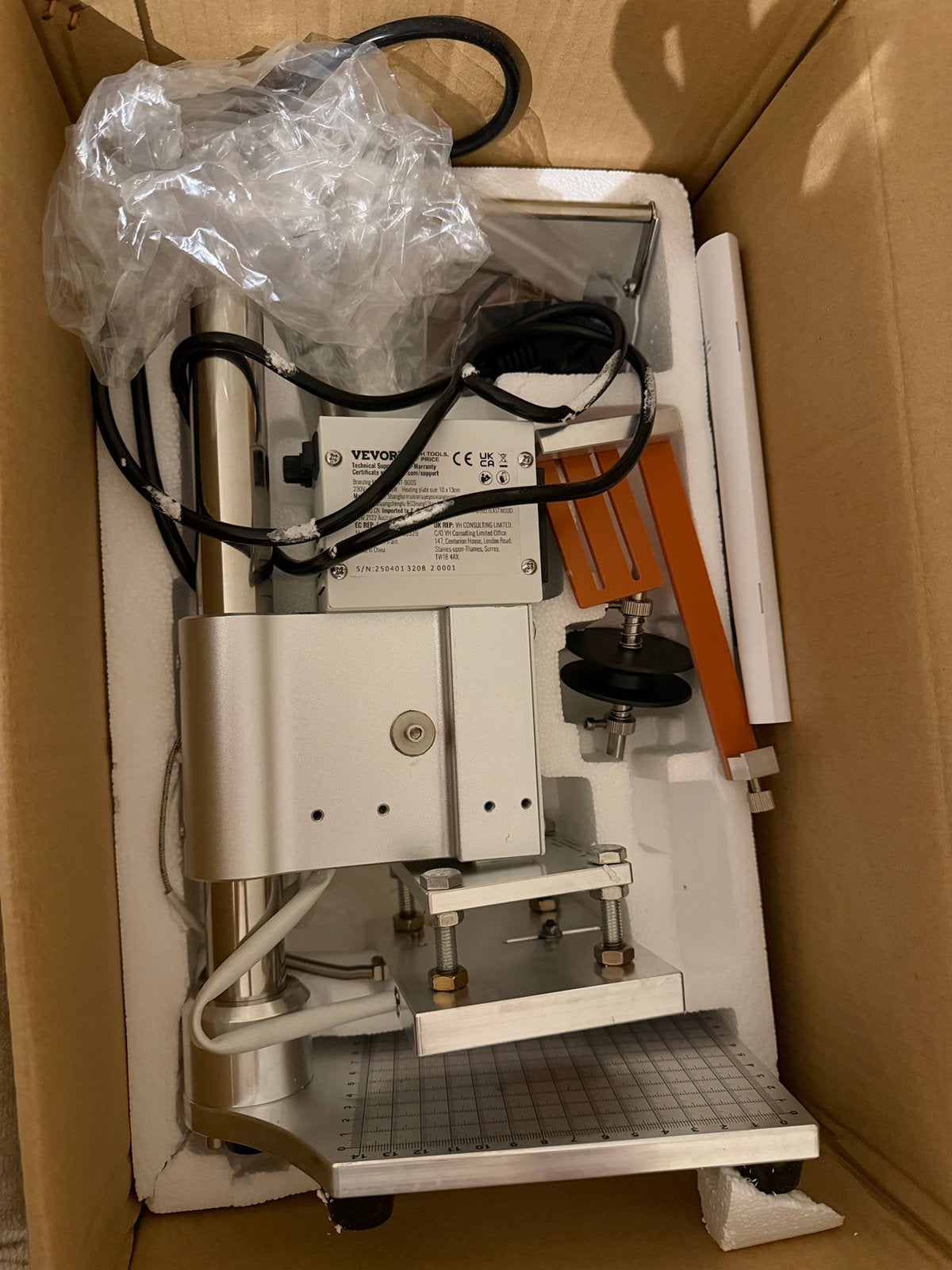 VEVOR WT-90DS hete folie stempelmachine, Ophalen of Verzenden, Zo goed als nieuw