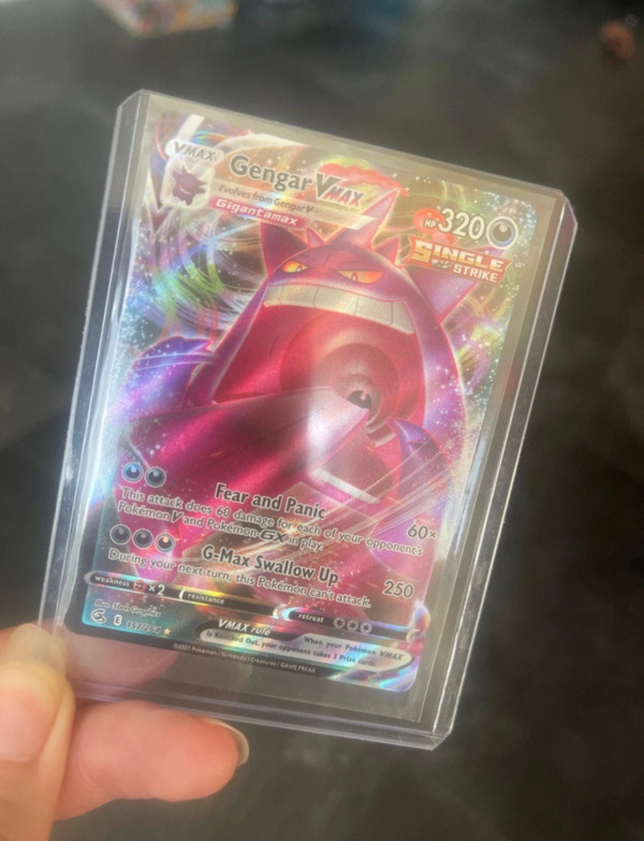 Pokemon kaart Gengar VMAX, Ophalen, Zo goed als nieuw