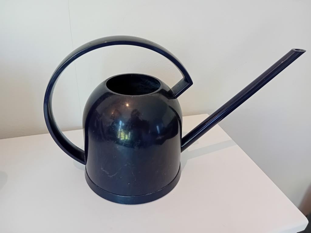 Vintage EMSA Gieter - Donkerblauw Design, Ophalen of Verzenden, Gebruikt, Kunststof