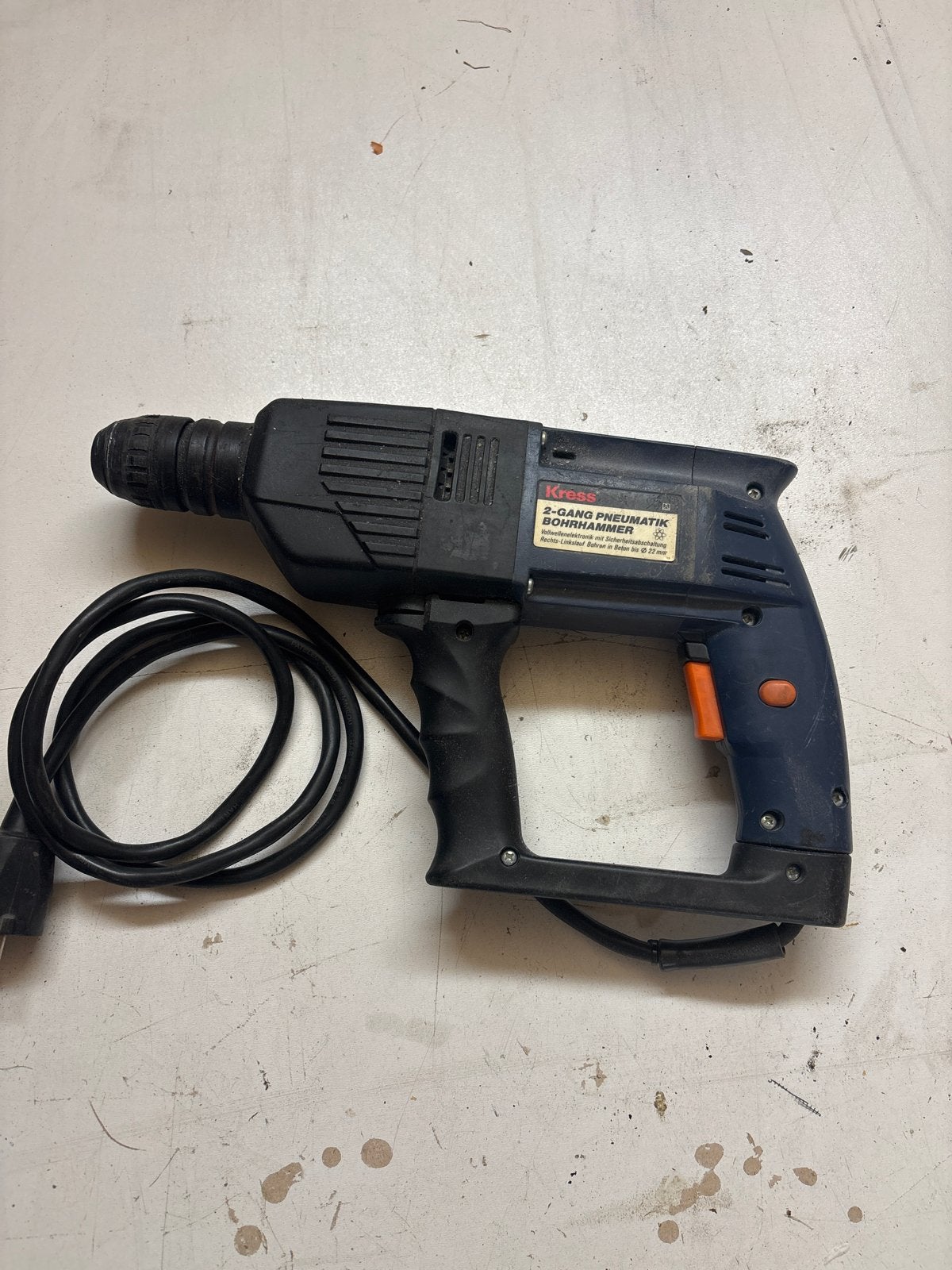 Kress 2-Gang Pneumatik Boorhamer HM 22-2E - 550W, Ophalen, Gebruikt, Boor- en/of Breekhamer, Klopboormechanisme