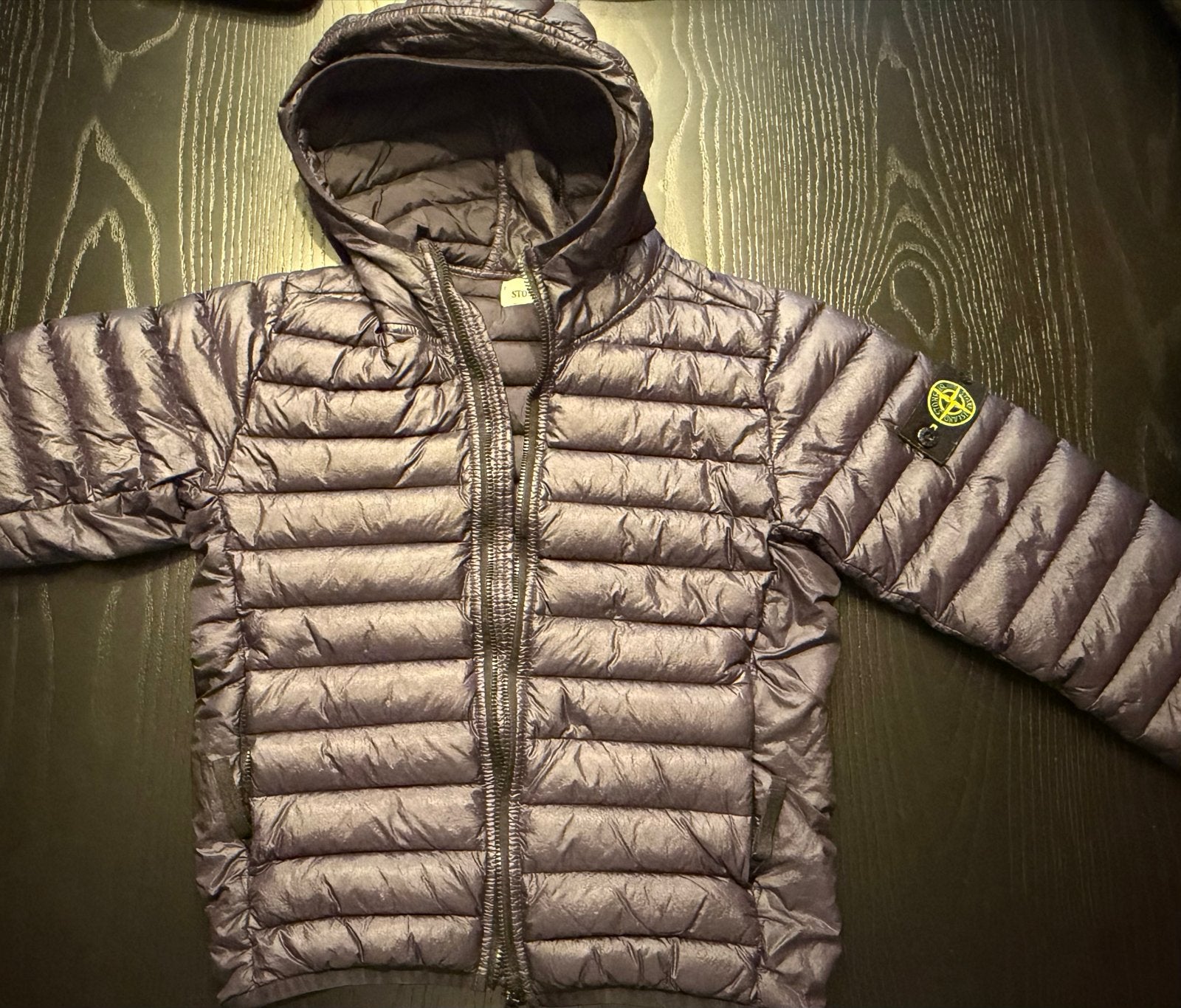 Stone Island Junior Down Jacket - Maat 128, Kinderen en Baby's, Verzenden, Zo goed als nieuw, Jongen of Meisje, Jas