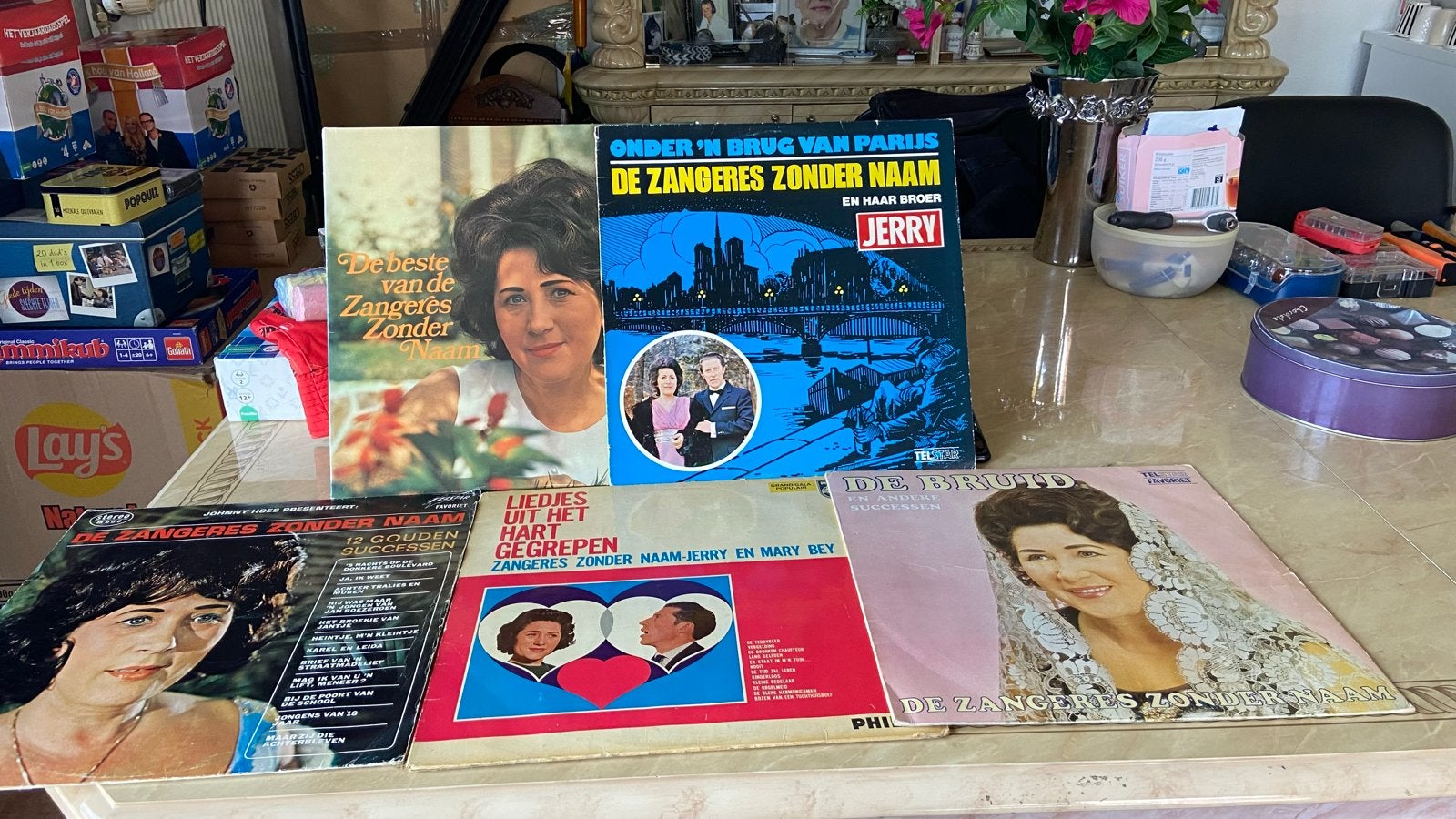 Zangeres Zonder Naam LP collectie - Diverse albums, LP, Gebruikt, Overige genres, Ophalen of Verzenden