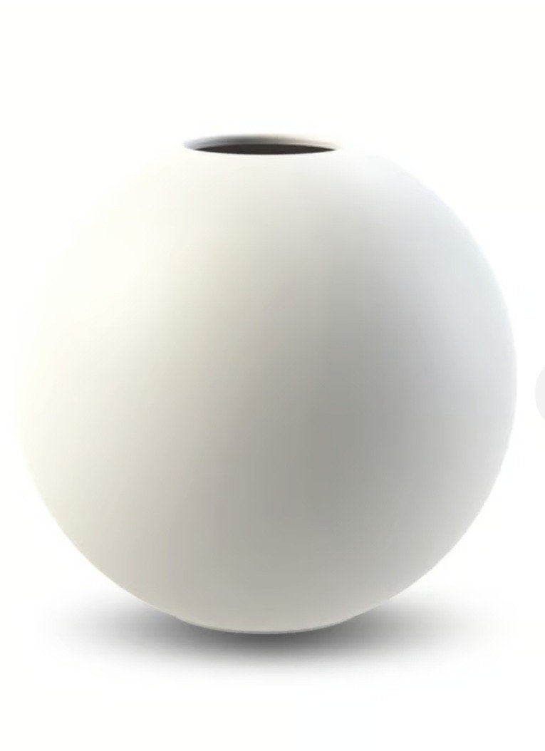 COOEE DESIGN BALL Vaas wit groot, Handgemaakt, Wit, Ophalen of Verzenden, Zo goed als nieuw