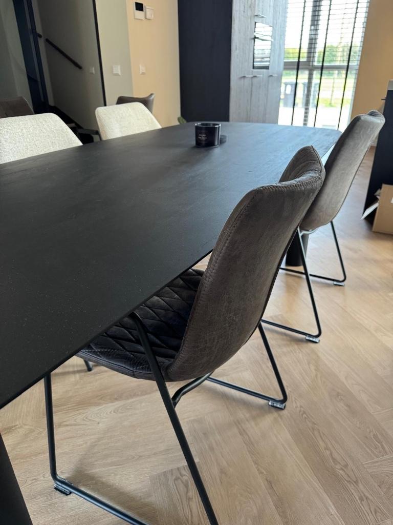 Stoelen eettafel, Huis en Inrichting, Ophalen, Overige materialen, Zo goed als nieuw, Vier