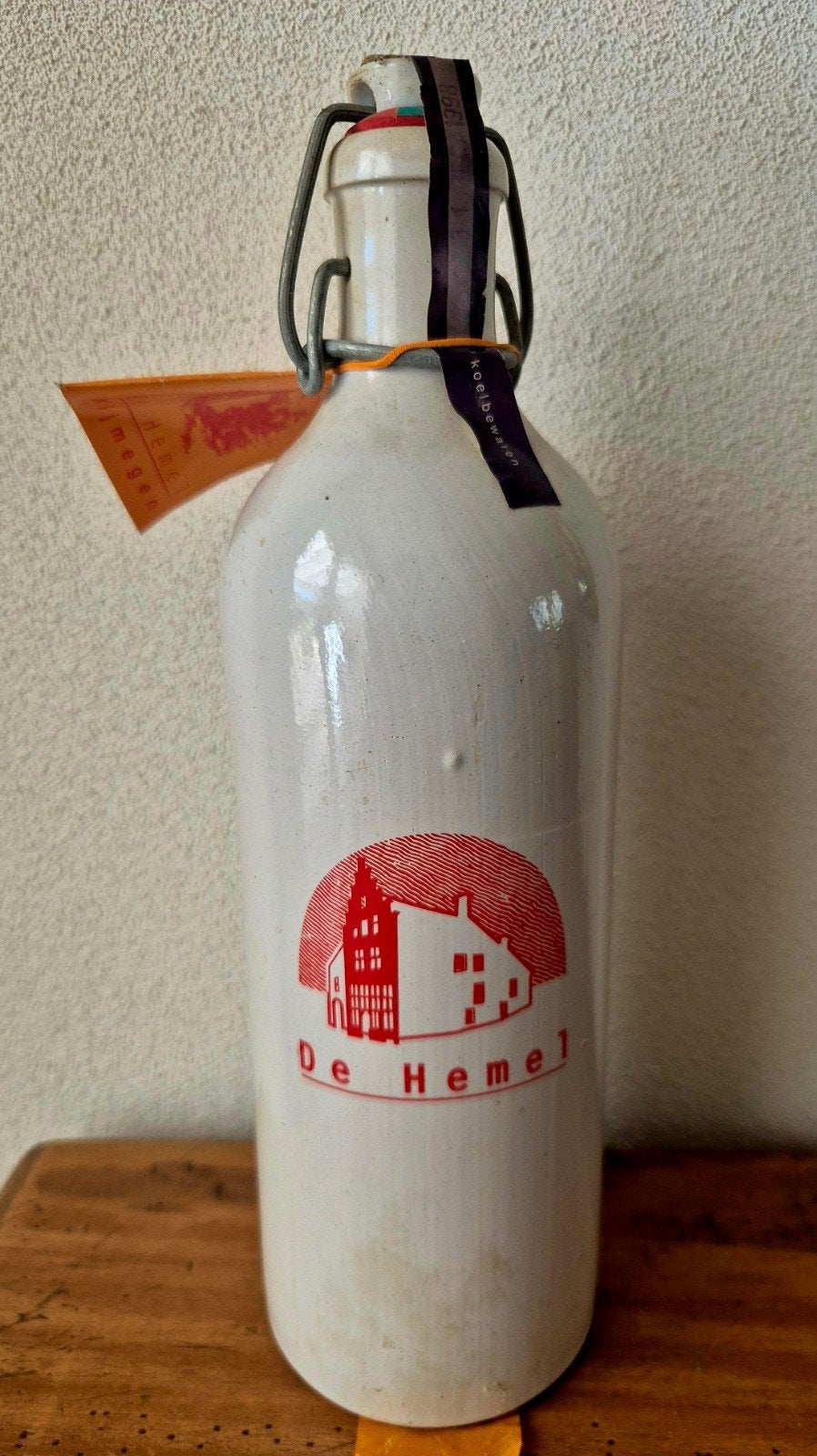 0,75 fles bier 1998 Brouwerij De Hemel uit Nijmegen, Ophalen of Verzenden, Zo goed als nieuw, Flesje(s), Overige merken