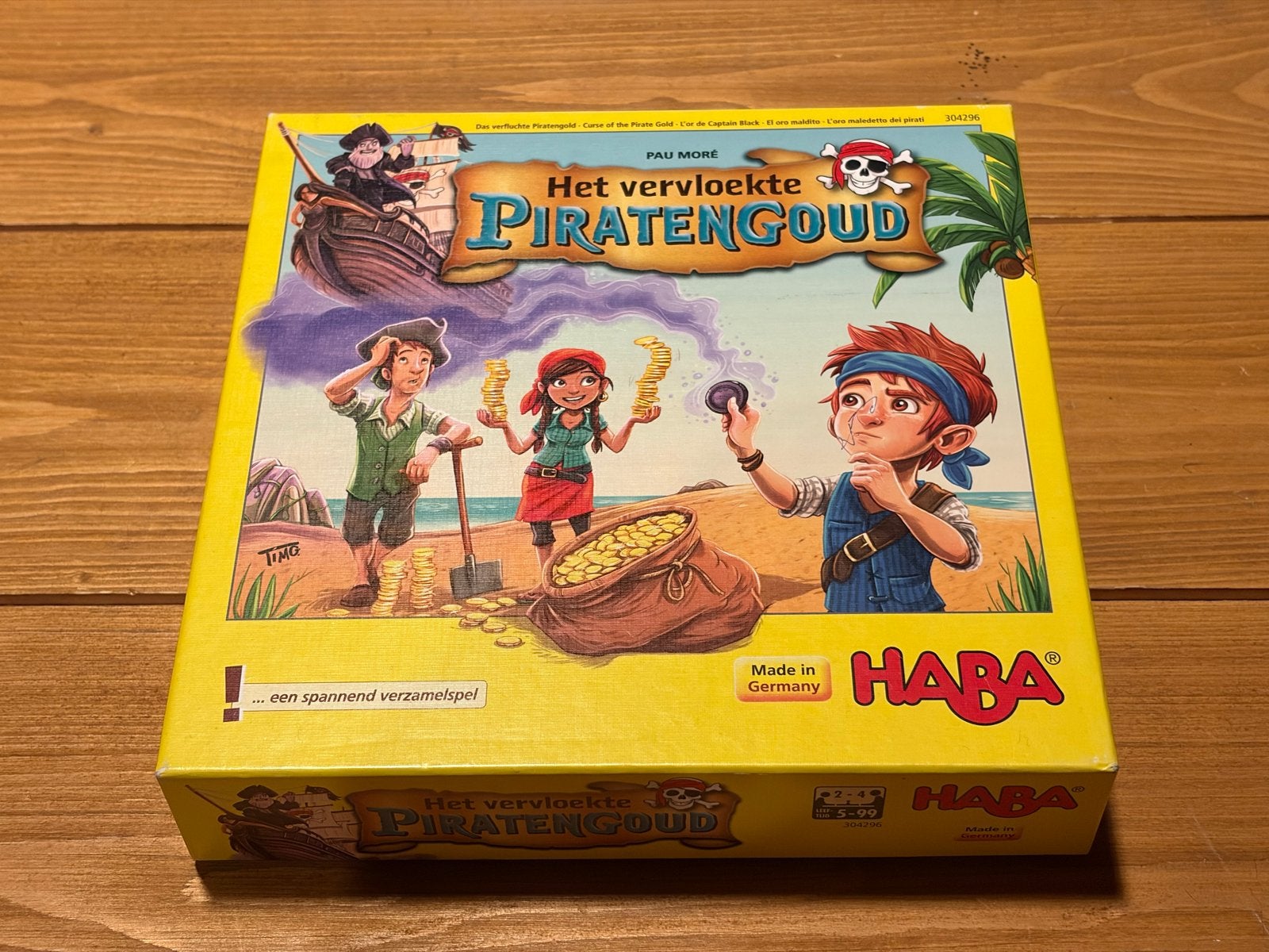 HABA Spel: Het Vervloekte Piratengoud, Een of twee spelers, Ophalen, Zo goed als nieuw