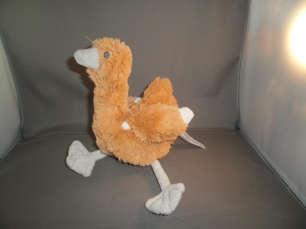 happy horse eend twine duck harig oker geel/wit/grijze ogen, Kinderen en Baby's, Speelgoed | Knuffels en Pluche, Ophalen of Verzenden