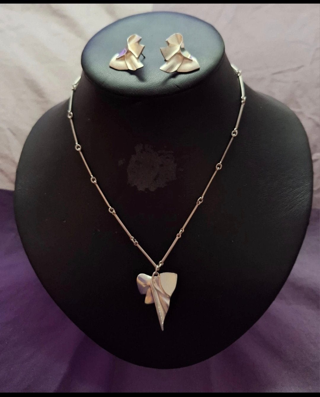 Lapponia Björn Weckström Vintage Zilveren Dames Set met Kett, Sieraden, Tassen en Uiterlijk, Met hanger, Nieuw, Ophalen of Verzenden